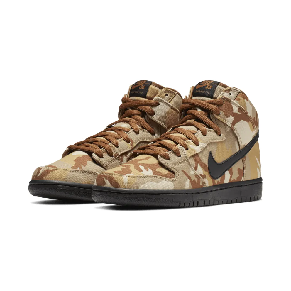 Nike SB Dunk High Pro Desert Camo Parachute Beige/Black-Ale Brown (BQ6826-200)