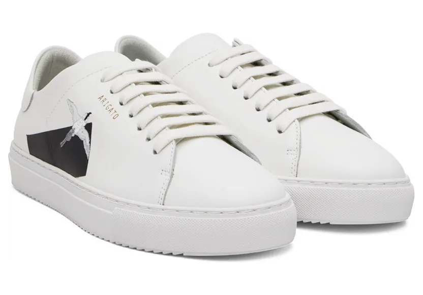 Axel Arigato White & Black Taped Bird Sneakers (28482) (4)
