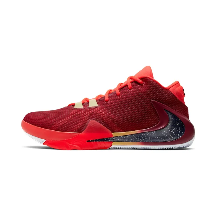 Nike Zoom Freak 1 “Noble Red / Bright Crimson / Bicycle Yellow / Blackened Blue” (BQ5422-600)