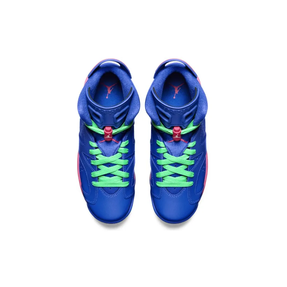 Jordan 6 Retro Game Royal (GS) Gm Royal/White-Vvd Pnk-Light Lcd Grn (543390-439)