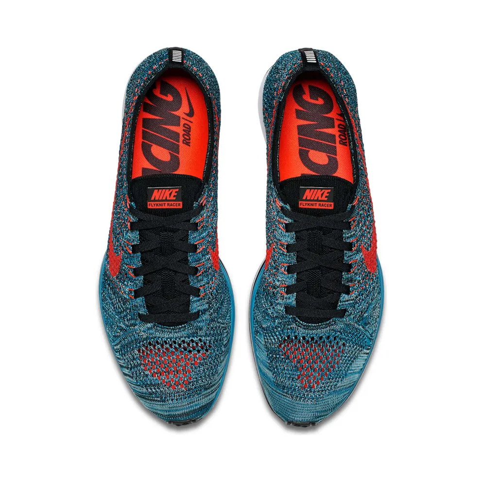 Nike Flyknit Racer Neo Turquoise Neo Turquoise/Bright Crimson-Glacier Ice (526628-404)