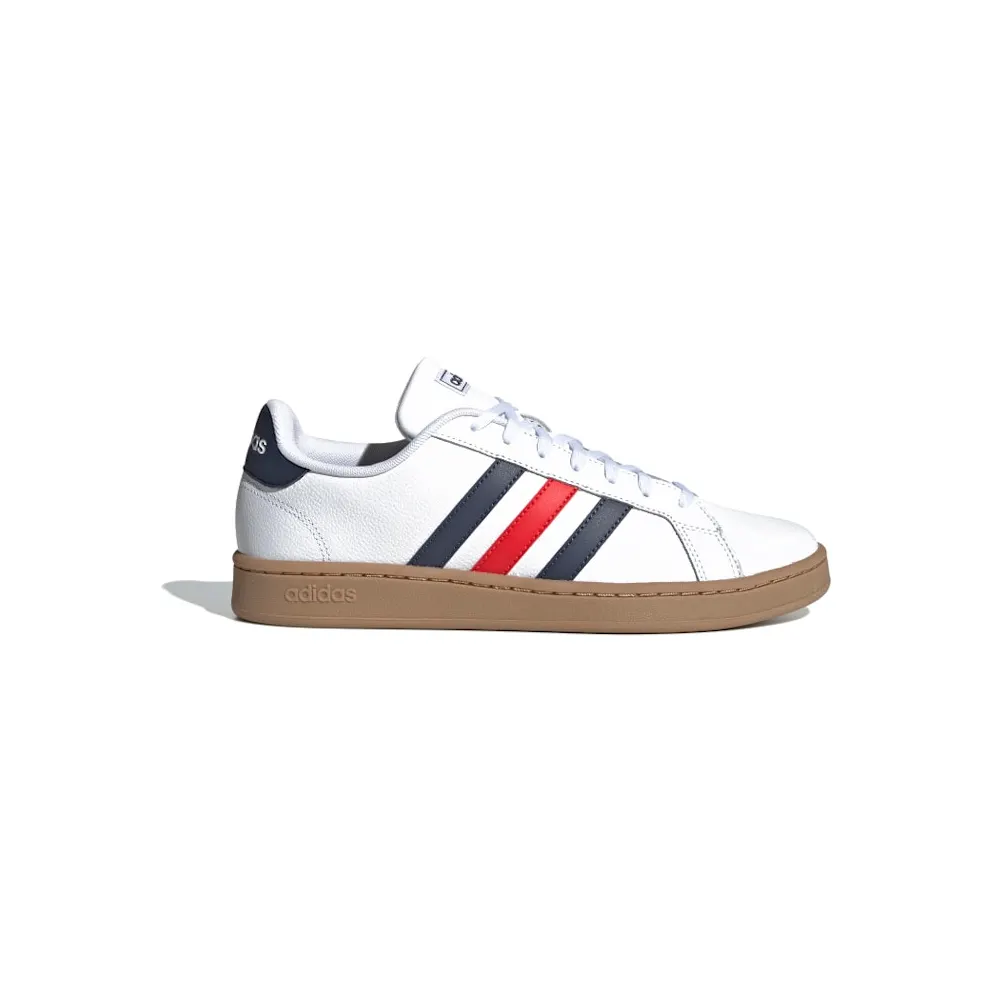 Adidas Grand Court ‘Active Red’ Cloud White/Trace Blue/Active Red (EE7888)