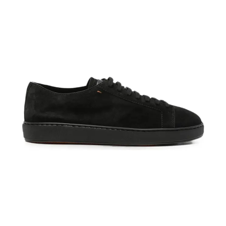 Santoni Damps Lace-up Suede “Black” (MBCD21571NEAT AOLN01)