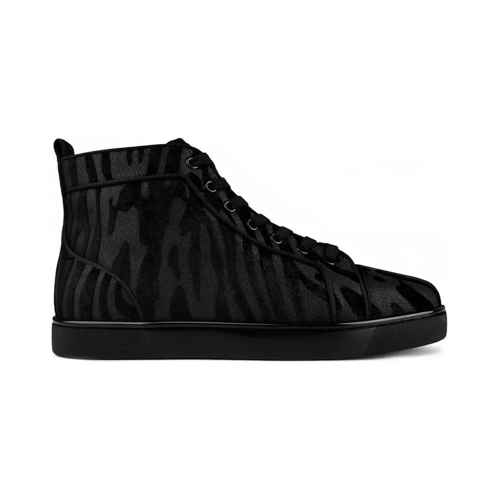 Christian Louboutin Louis Orlato Flat Black Zebra (1240398 BK01)