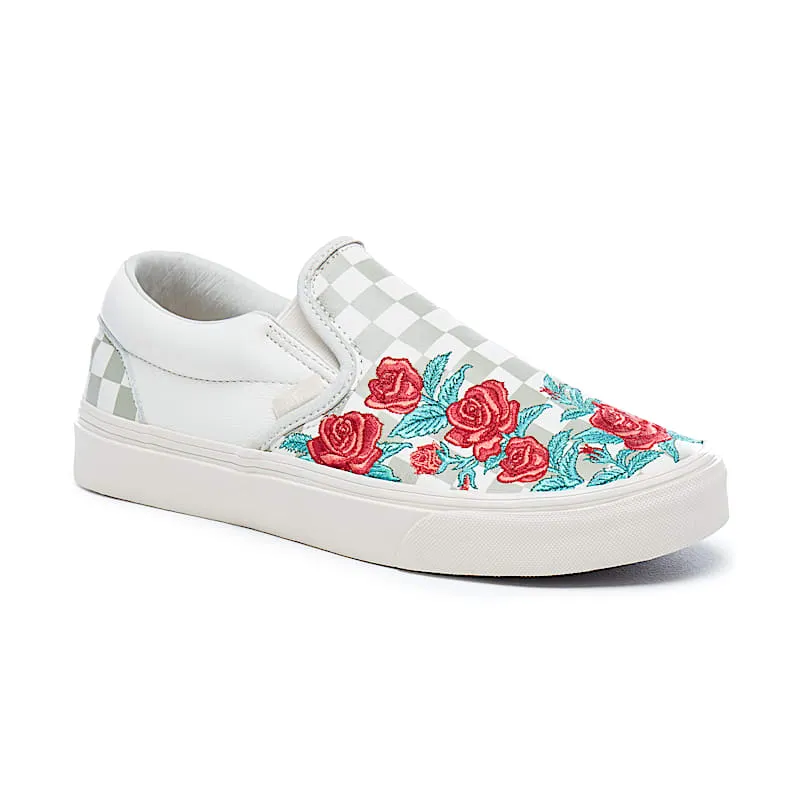 Vans Slip-On Rose Embroidery Marshmallow/Turtledove (VN0A38F8QF9)