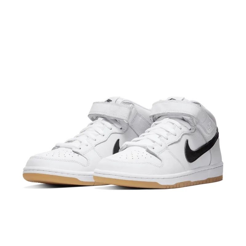 Nike SB Dunk Mid Orange Label White White/Black-White-Gum Light Brown (CD6754-100)