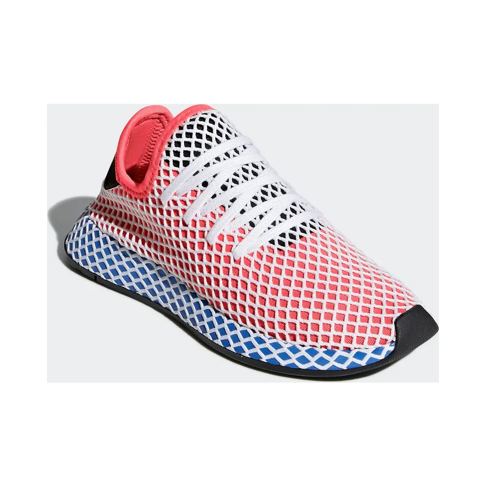 adidas Deerupt Solar Red Bluebird (Youth) Solar Red/Solar Red/Bluebird (DA9610)