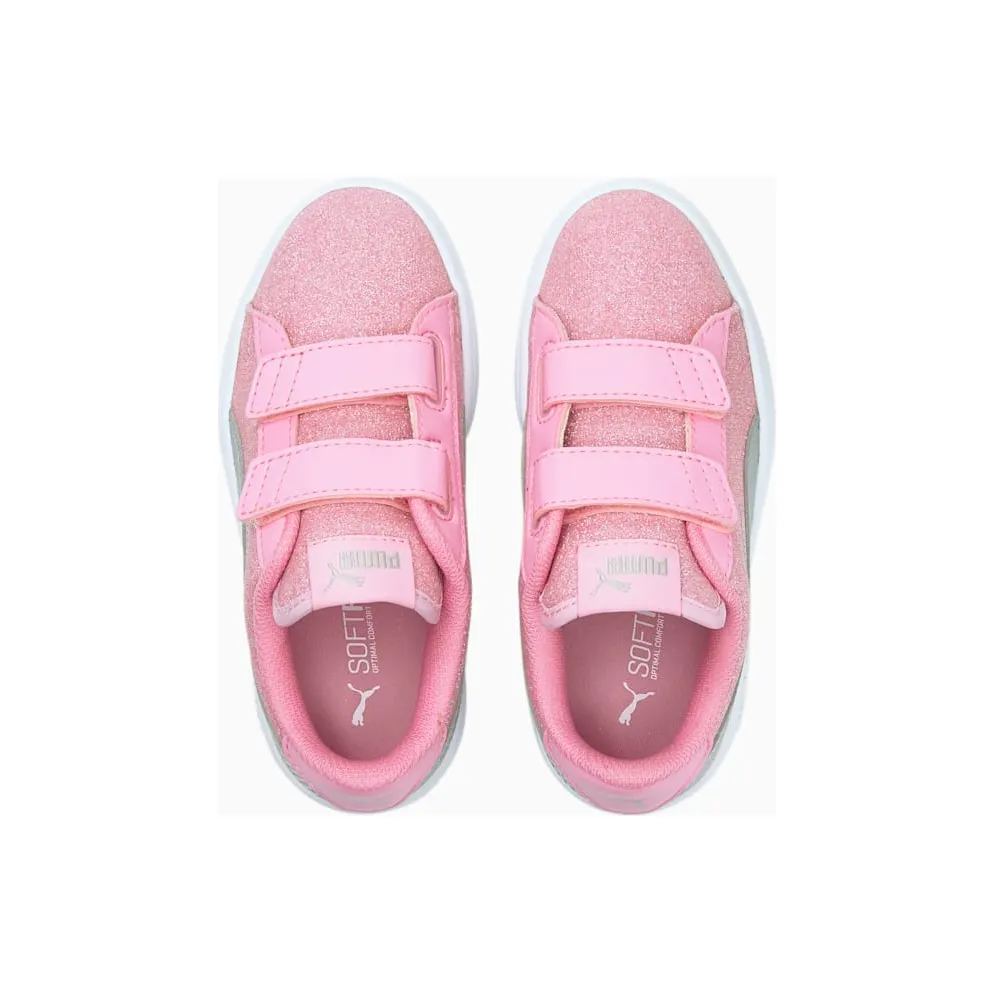 Puma Smash v2 Glitz Glam Kid Pink/Silver (36737827)