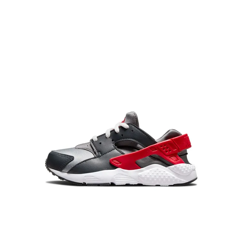 Nike Huarache Run “Dark Smoke Grey / Light Smoke Grey / Smoke Grey / University Red” (704949-041)