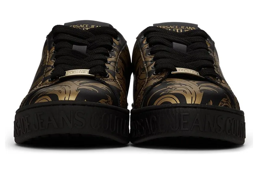 Versace Jeans Couture Black Baroque Court 88 Sneakers (E71YA3SK4 EZP016) (2)