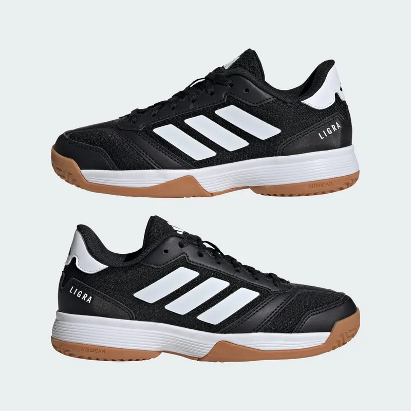 Adidas Ligra 8 Indoor Kids Core Black / Cloud White / Core Black (JR0744)