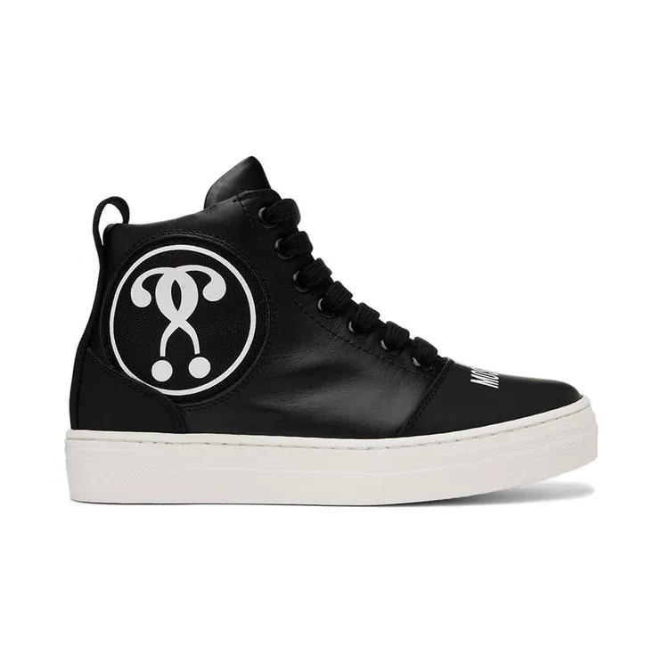 Moschino Kids Black Patch High Sneakers (71790)