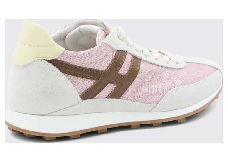 Hogan H699 Sneakers in Mesh and Suede Pink (HXW6990GA20V0O0FEC) (2)