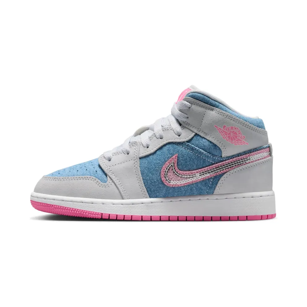 Jordan 1 Mid Denim Sequin (HQ1999-400)
