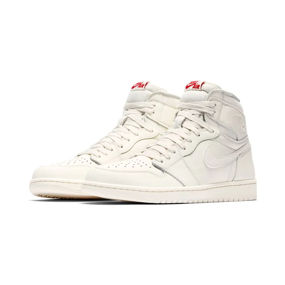 Air Jordan 1 Retro High OG Sail University Red (555088-114)