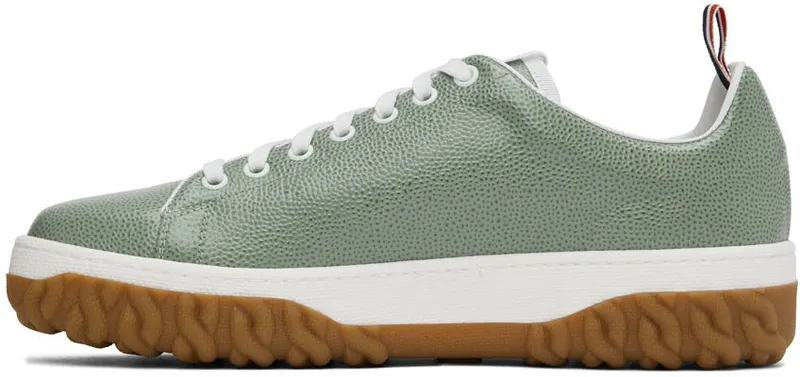 Thom Browne Green Cable Knit Court Low-Top (MFD231B-06257)