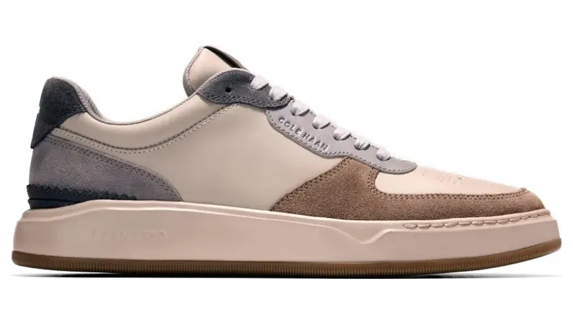 Cole Haan Leren sneakers met gekruiste bandjes – Beige (C43039)