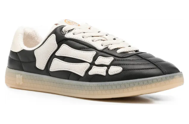 Amiri Pacific Bones Leather “Black/Neutrals” (AMSNSN1098 001) (3)