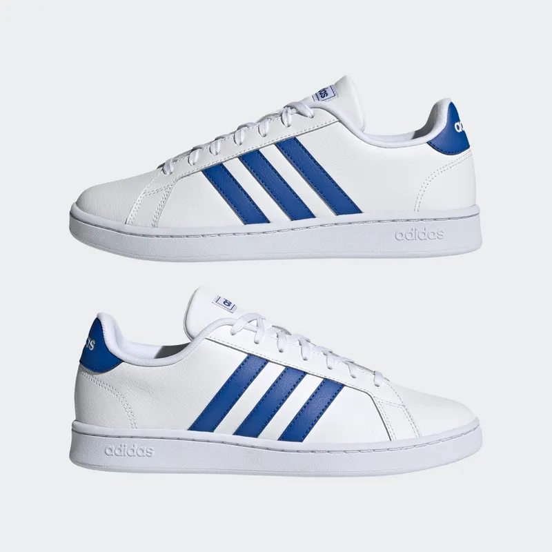Adidas Grand Court Cloud White / Royal Blue / Cloud White (H02062)