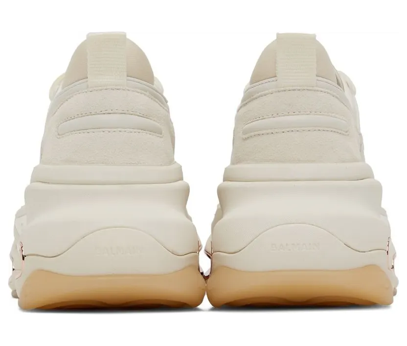 Balmain White B-Bold Low-Top Sneakers (YN1VI541LSSY) (2)