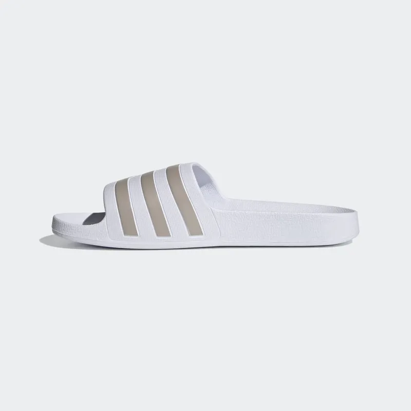 Adidas Adilette Aqua Slides Cloud White / Platinum Metallic / Cloud White (EF1730)