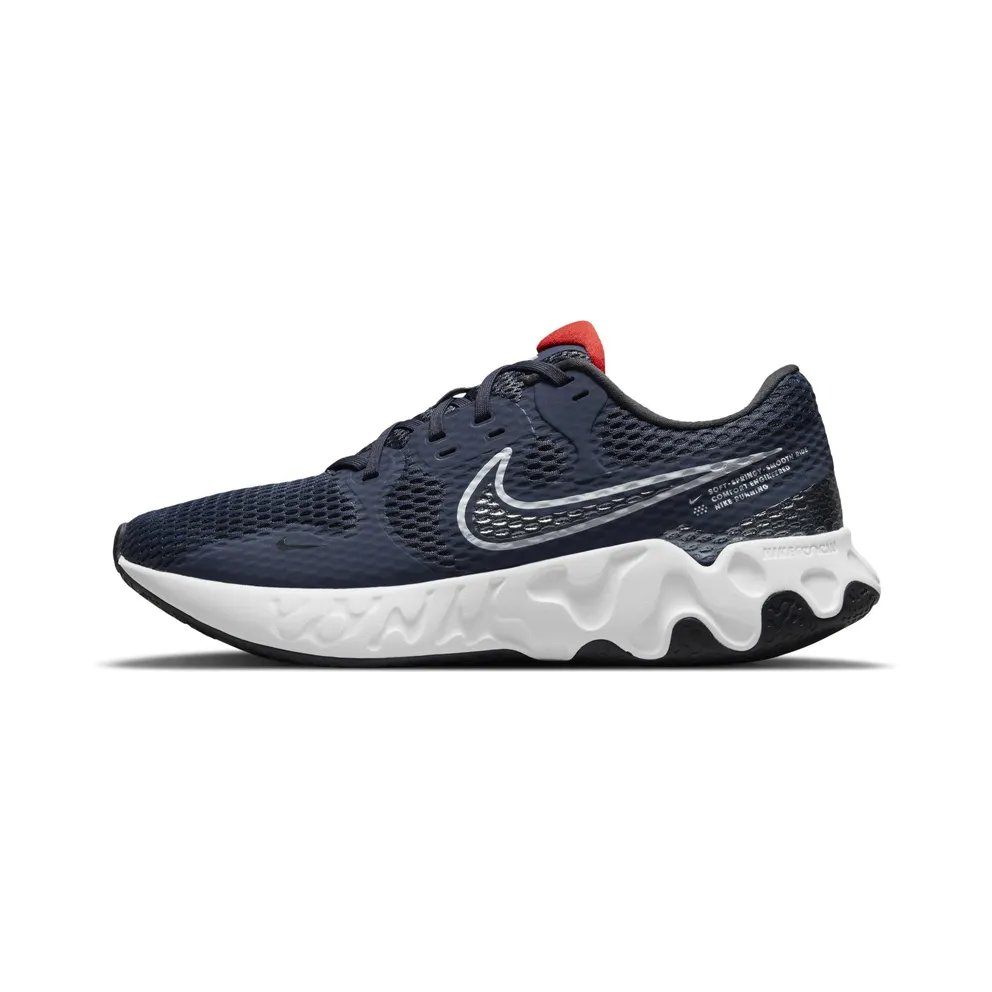 Nike Renew Ride 2 “Thunder Blue / Off-Noir / Chile Red / Pure Platinum” (CU3507-405)