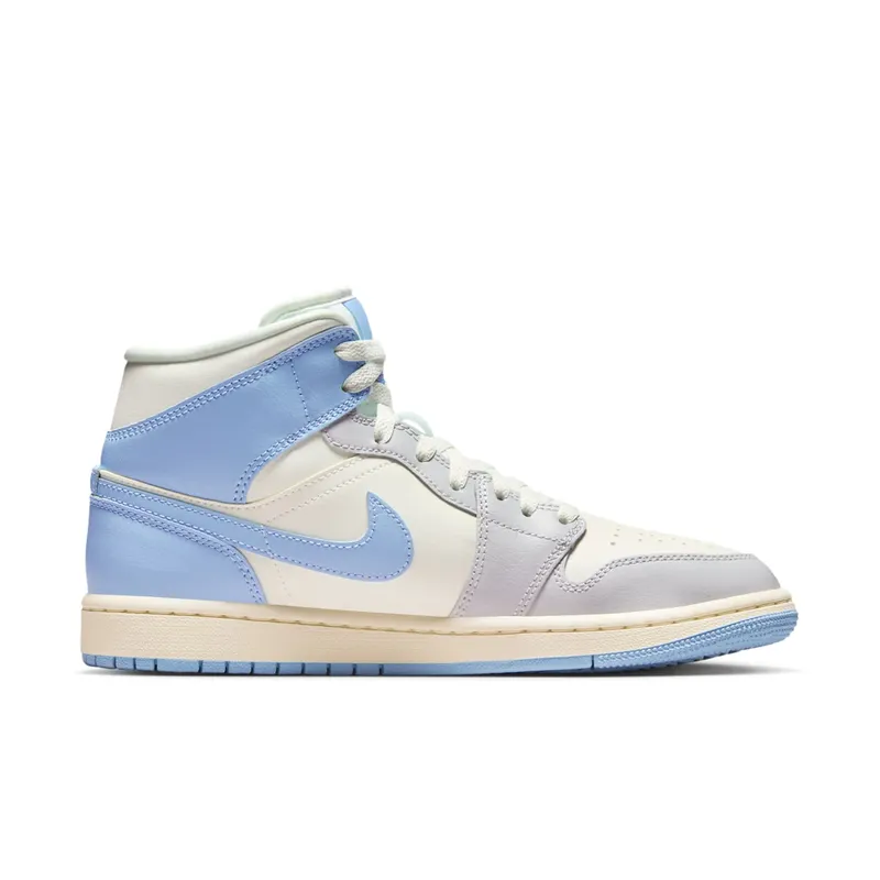 Air Jordan 1 Mid “Psychic Blue Sail Coconut Milk” (BQ6472-402)