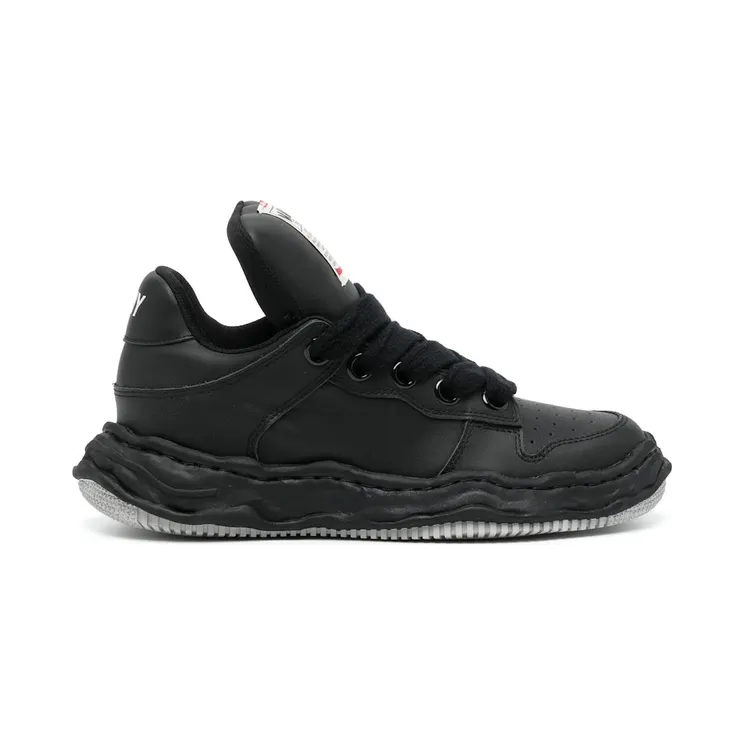 Maison Mihara Yasuhiro Wayne OG Sole Leather Puffer Low Black (A12FW718-BLACK-BLACK)