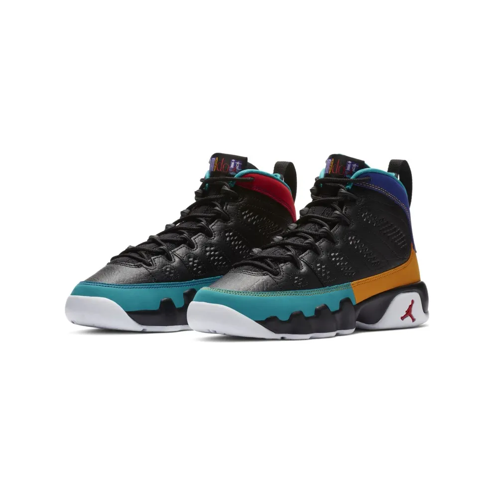 Jordan 9 Retro Dream It Do It (GS) Black/University Red-Dark Concord-Canyon Gold-Turbo Green-White (302359-065)