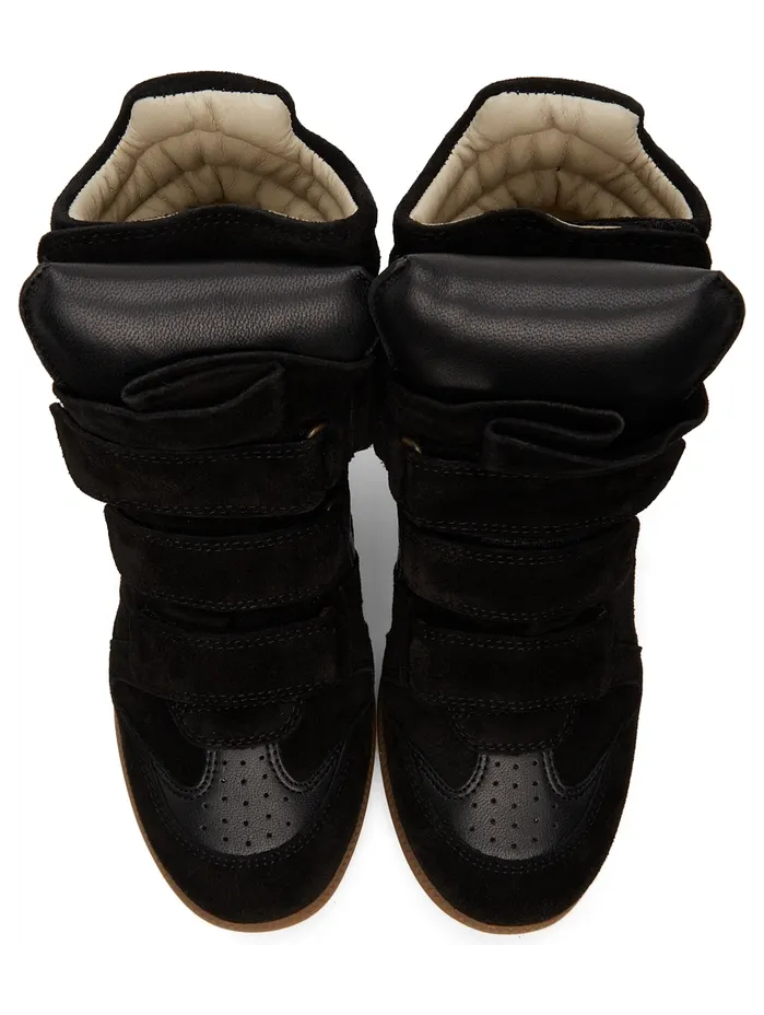 Isabel Marant Black Bekett Wedge High Sneakers (00MBK0006-00M101S) (5)