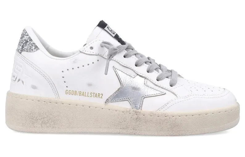 Golden Goose Ball Star 2 Deluxe White Silver (GWF00804.F006966.80185)