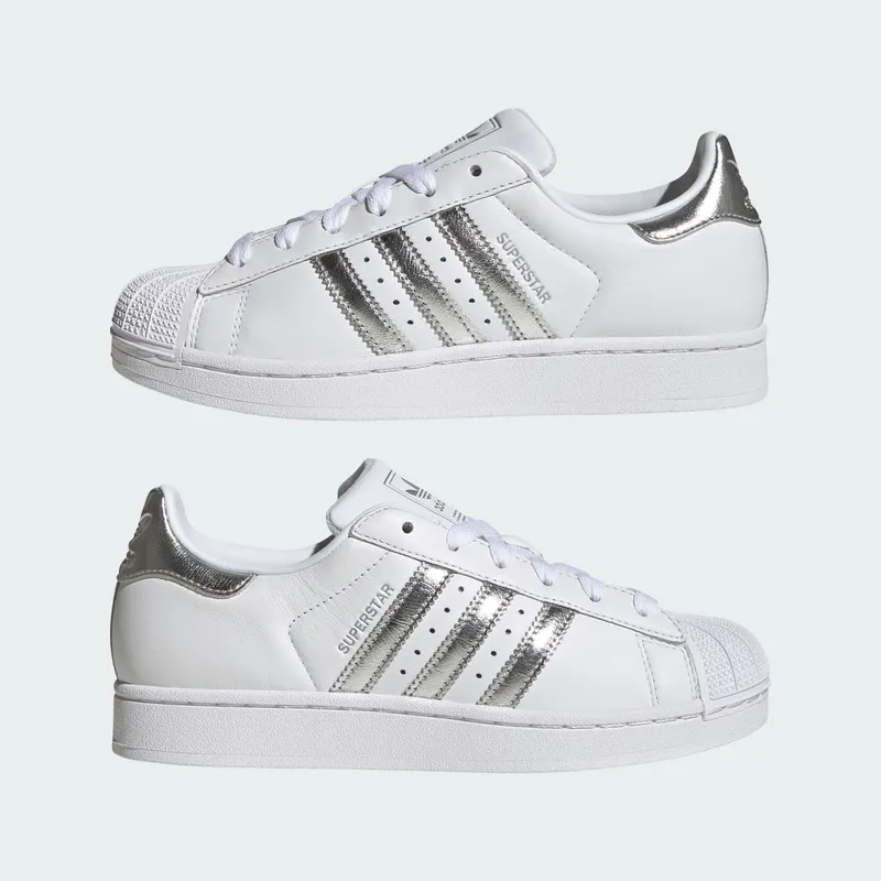 Adidas SUPERSTAR II Shoes Cloud White / Silver Metallic / Silver Metallic (LA7738)
