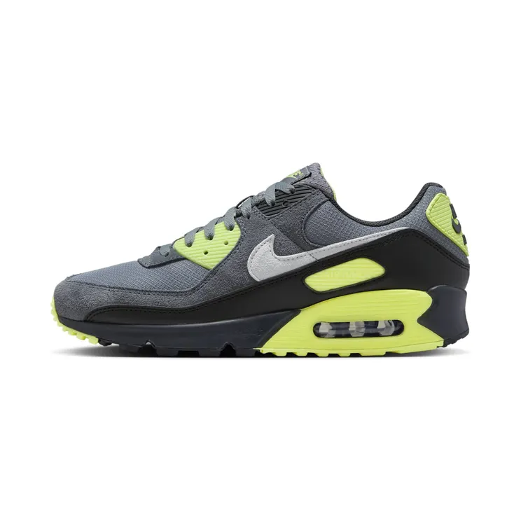 Nike Air Max 90 “Smoke Grey / Light Lemon Twist / Black / Photon Dust” (DM0029-012)