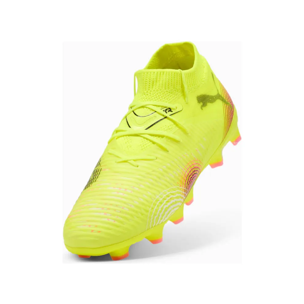 Puma Future 8 Pro FG/AG Jr Yellow Alert Black Sun Struck (108142-03)