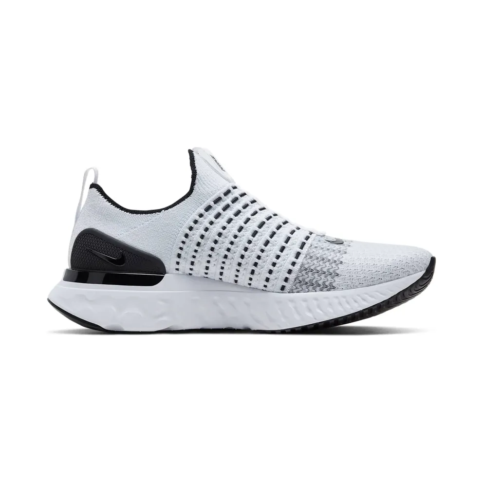 Nike React Phantom Run Flyknit 2 White Black White/White-Black-Pure-Platinum (CJ0277-100)