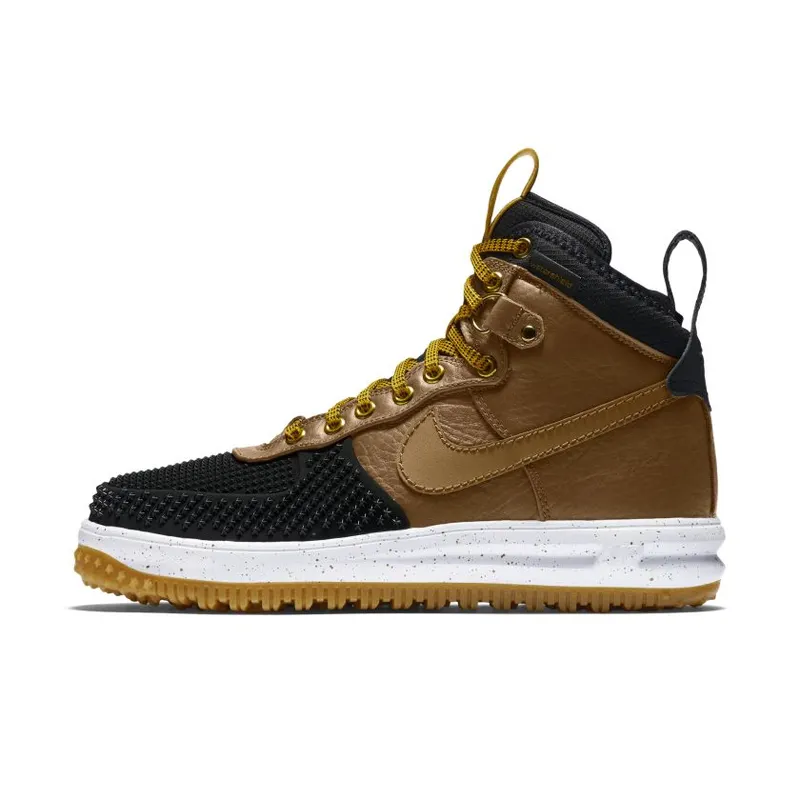Nike Lunar Force 1 Duckboot Light British Tan Black/Light British Tan-Gold Dart (805899-004)