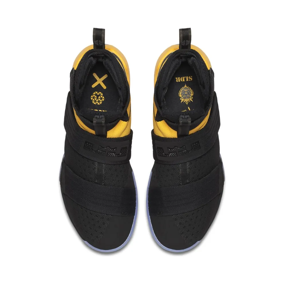 LeBron Soldier 10 Black/Black-University Gold (844378-007)