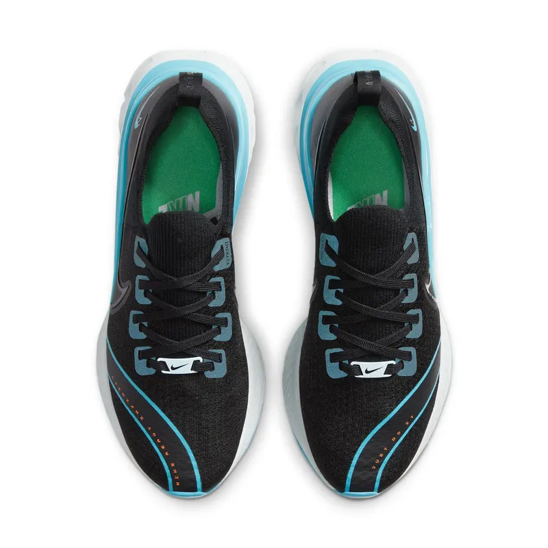 Nike React Infinity Run Flyknit ‘Fast City’ Black/Blue Fury/Pure Platinum/Photon Dust (CT1499-001)