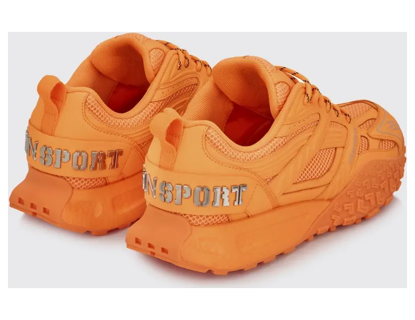 Plein Sport Urban Sprinter Mesh and Rubber Sneakers Orange (SAFSUSC0933STE003N86) (2)