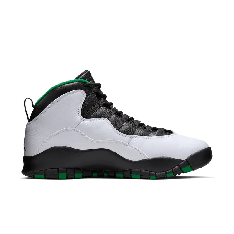 Jordan 10 Retro Seattle White/Black-Green-Yellow (310805-137)