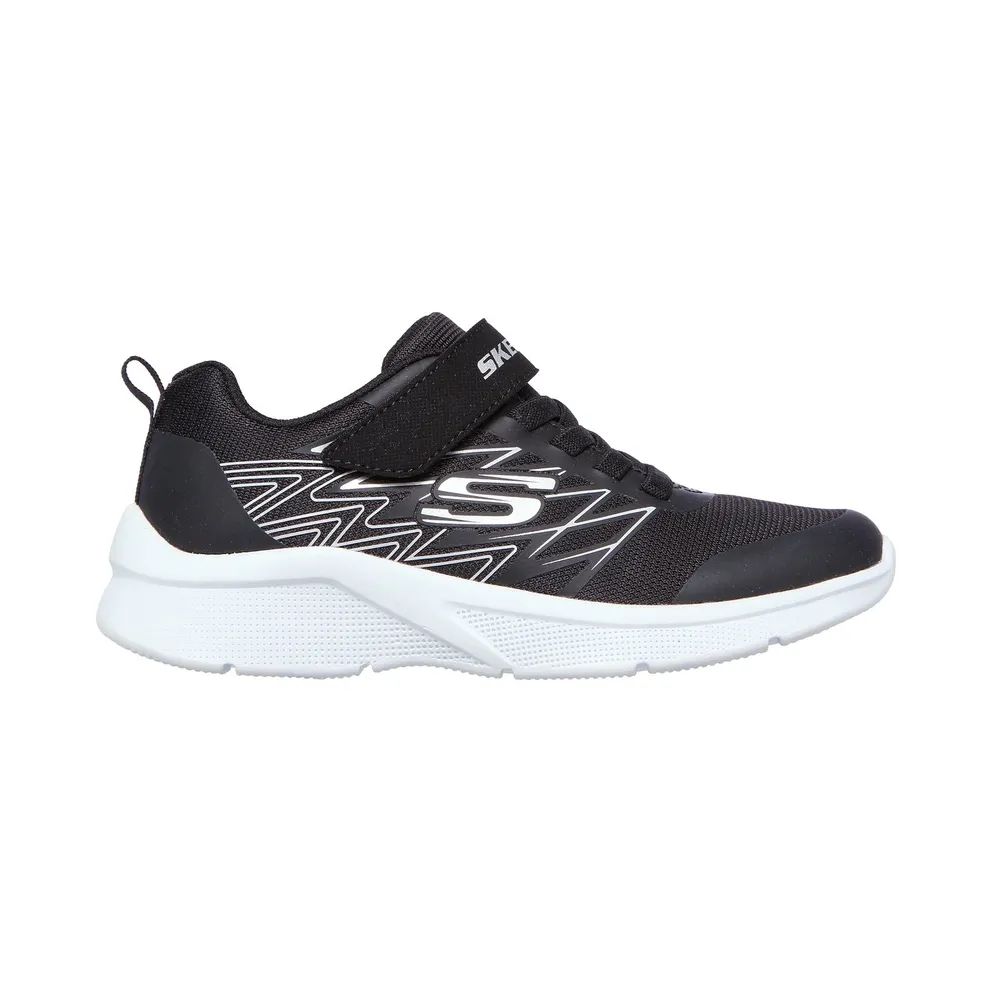 Skechers Microspec – Texlor Sneaker Schwarz/Zilver