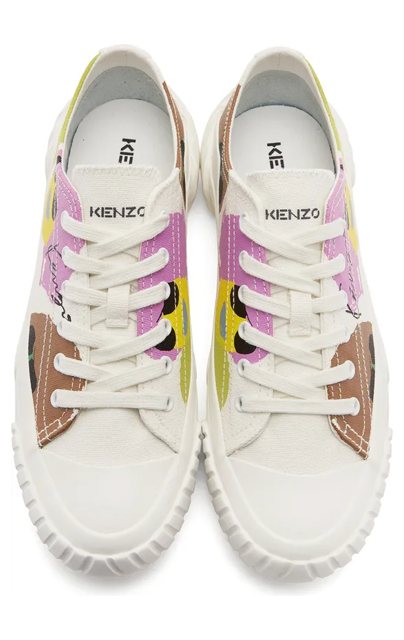 Kenzo White Tribute Sneakers (FC55SN430F73) (5)