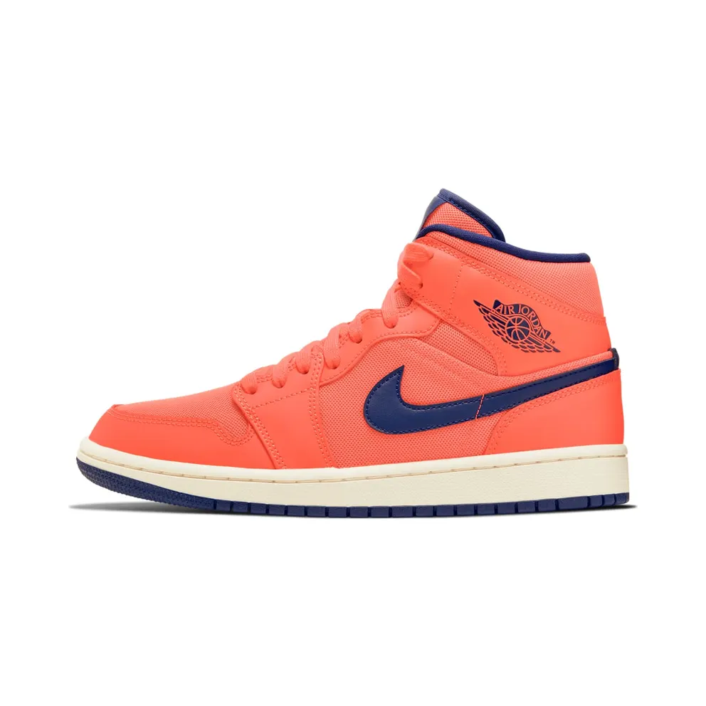 Air Jordan Nike WMNS AJ 1 Mid ‘Turf Orange Blue Void’ (2019) (CD7240-804)
