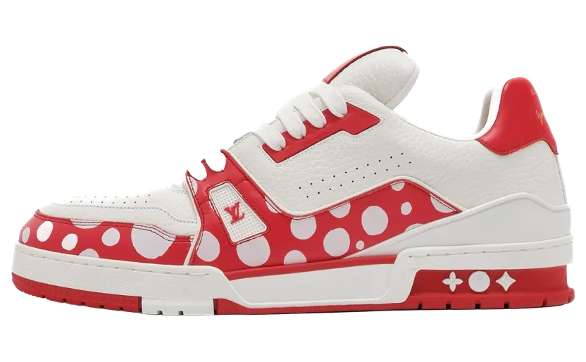 Louis Vuitton LV Trainer Low “Yayoi Kusama – White Red” (1AB8J7)