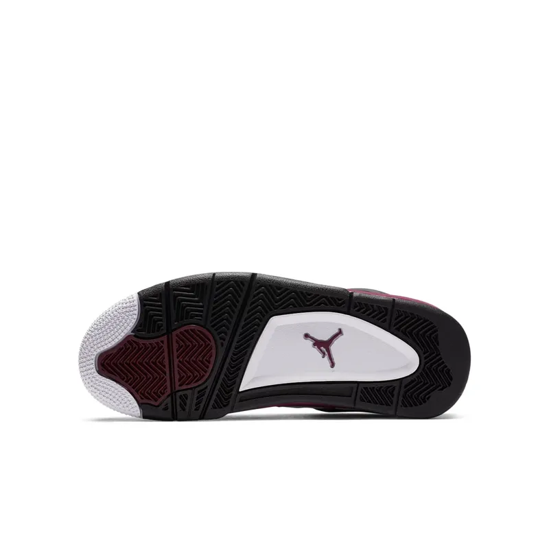 Jordan 4 Retro PSG Paris Saint-Germain (GS) White/Bordeaux-Neutral Grey-Black (CZ6509-100)
