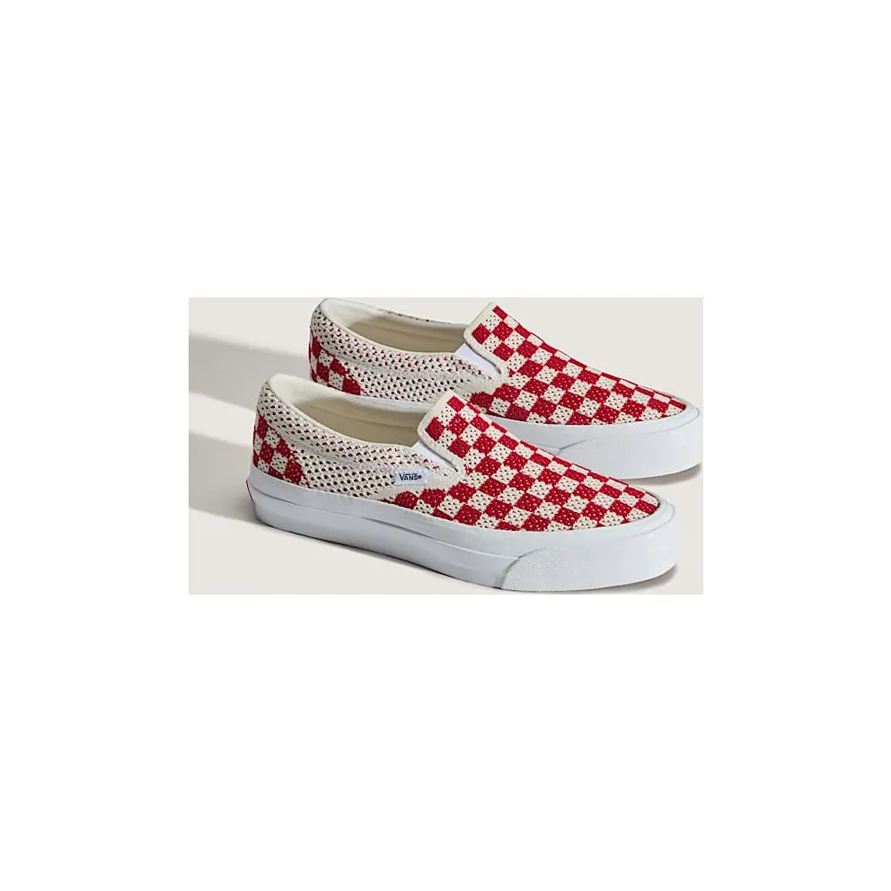 Vans LX Classic Slip-On 98 “EK Checkerboard Red Marshmallow” (VN000EG1CIS)