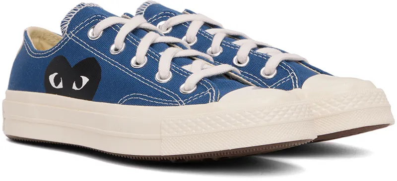 Comme des Garçons Play Grey Converse Edition Half Heart Chuck 70 Low (K121)