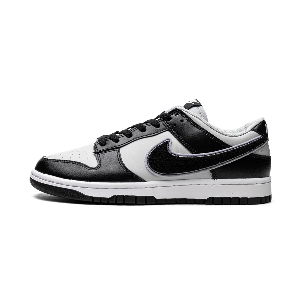 Nike Dunk Low “Chenille Swoosh Black Grey” (DQ7683-001)