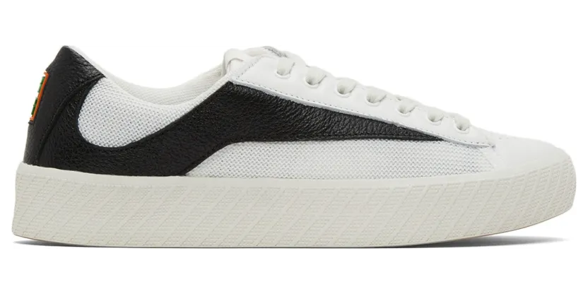 BY FAR White & Black Rodina Sneakers (21FWROAKWNLGRL)