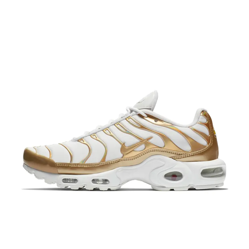 Nike Air Max Plus Vast Grey Metallic Gold (W) Vast Grey/Metallic Gold-White (605112-054)